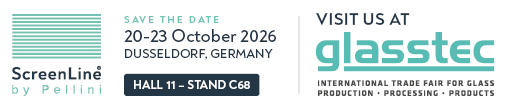 Visit us at glasstec, 20–23 October 2026, Düsseldorf. Hall 11, stand C68.